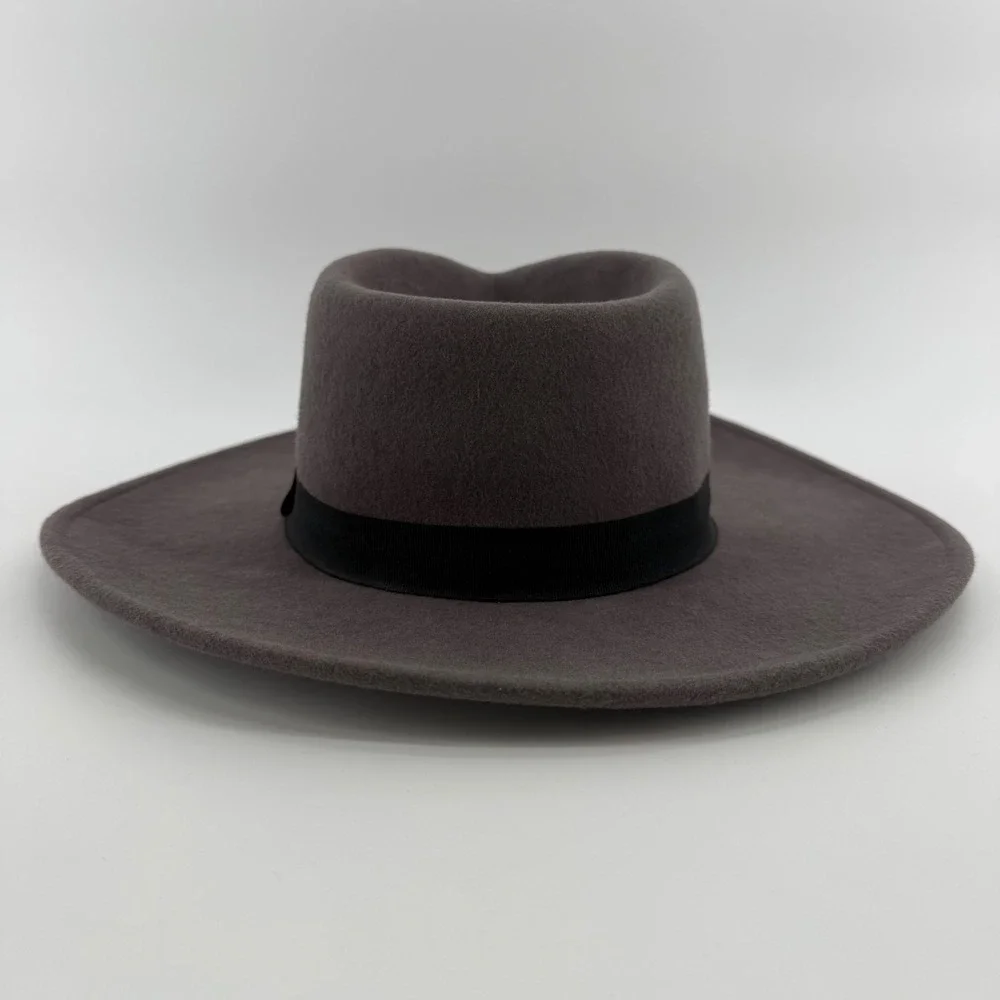 Madewell x Biltmore Montana Gray Wool Felt Rancher Hat Size Medium Large Fedora